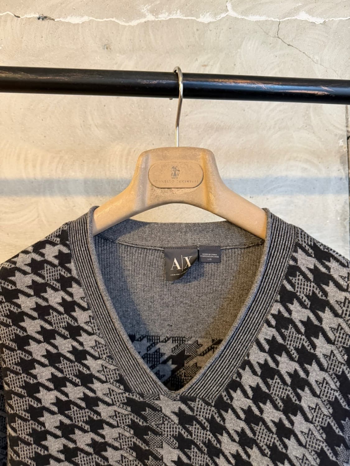 아르마니 익스체인지 브이넥 니트 100 상품이미지3