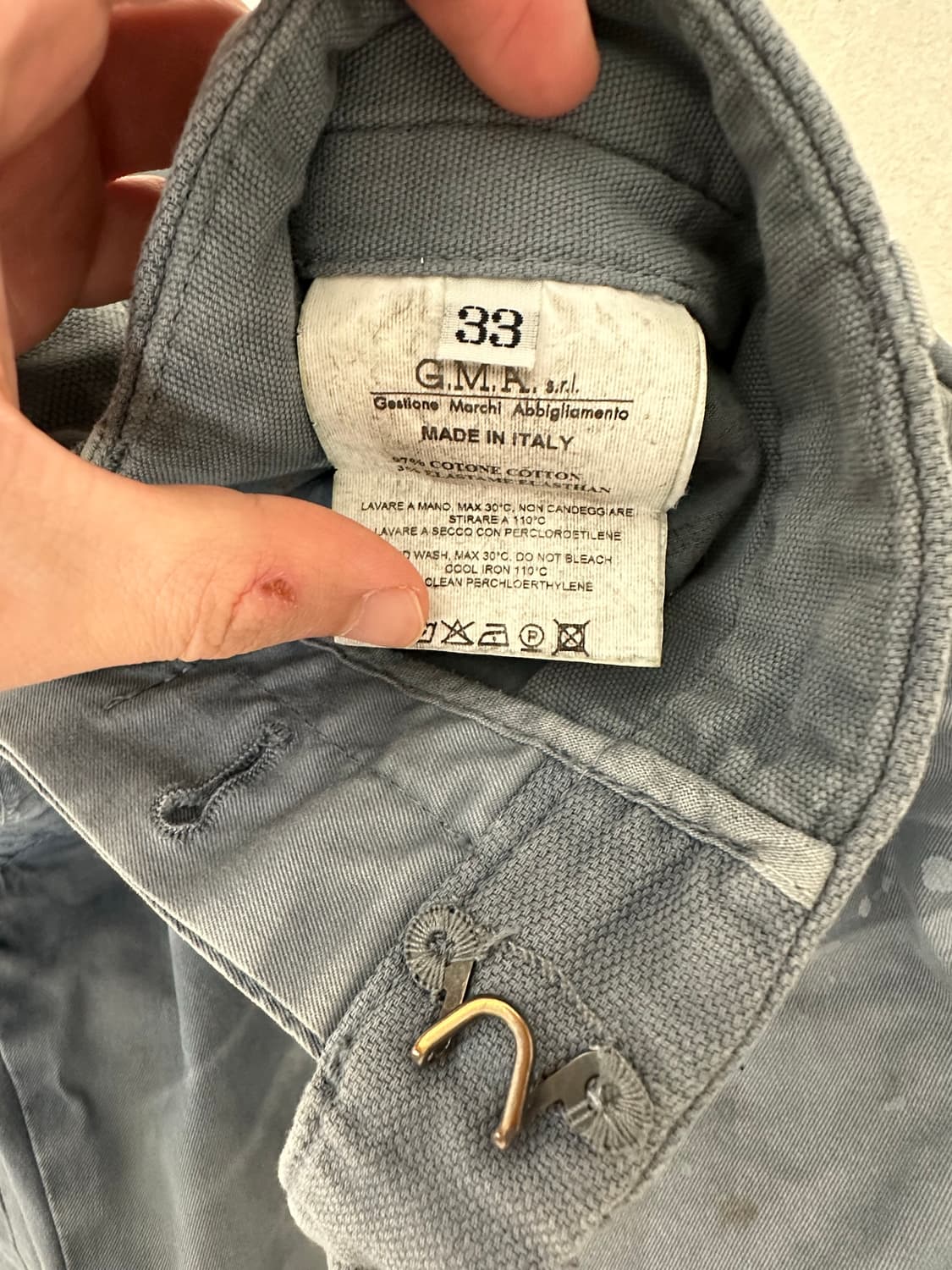 GMA 이태리 면바지 33사이즈 상품이미지3