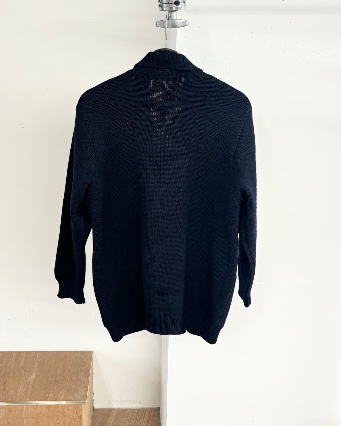 버버리 네이비 더블 울 가디건 상품이미지6