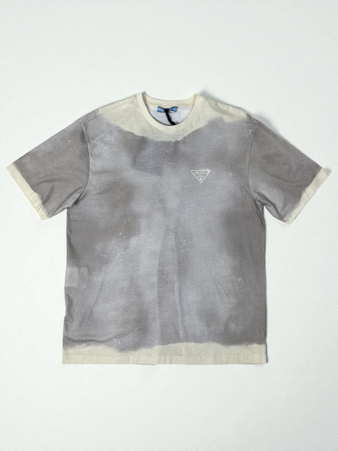 PRADA 프라다 타이다이 프린팅 백 슬릿 티셔츠 L사이즈 상품이미지1