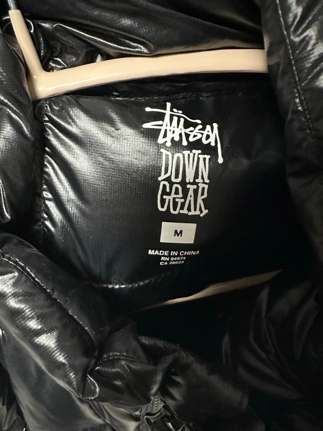 스투시 미드웨이트 패딩 블랙 m 상품이미지3