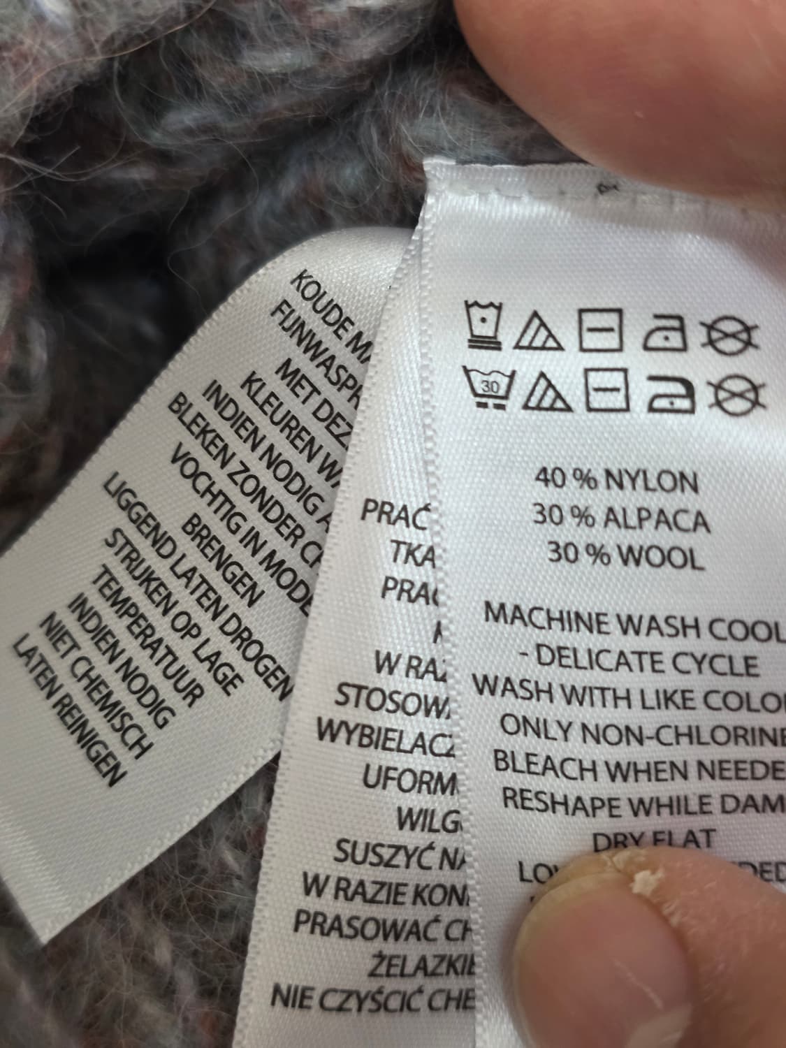 레이첼 조 알파카 블렌드 크롭 니트 상품이미지8