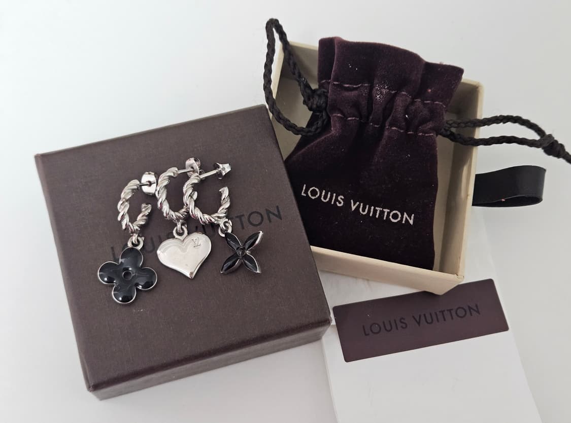 루이비통 스위트 모노그램 후프 귀걸이( 3링세트) [정품/풀박스] 상품이미지6