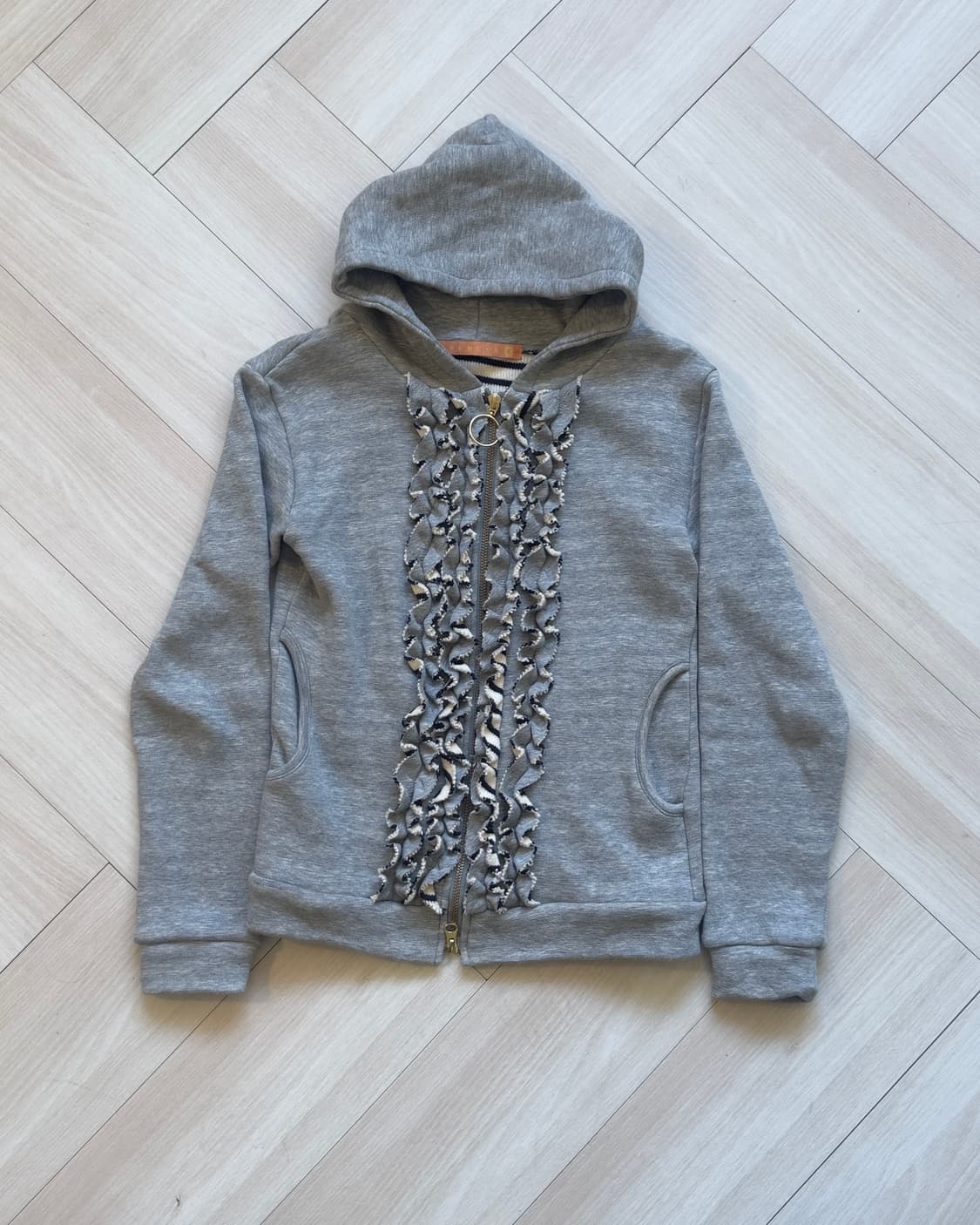 [HERENCIA] ruffle zip up hoodie 상품이미지1