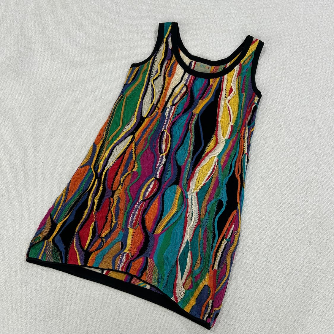 쿠지 멀티 컬러 니트 탱크탑 s 상품이미지1