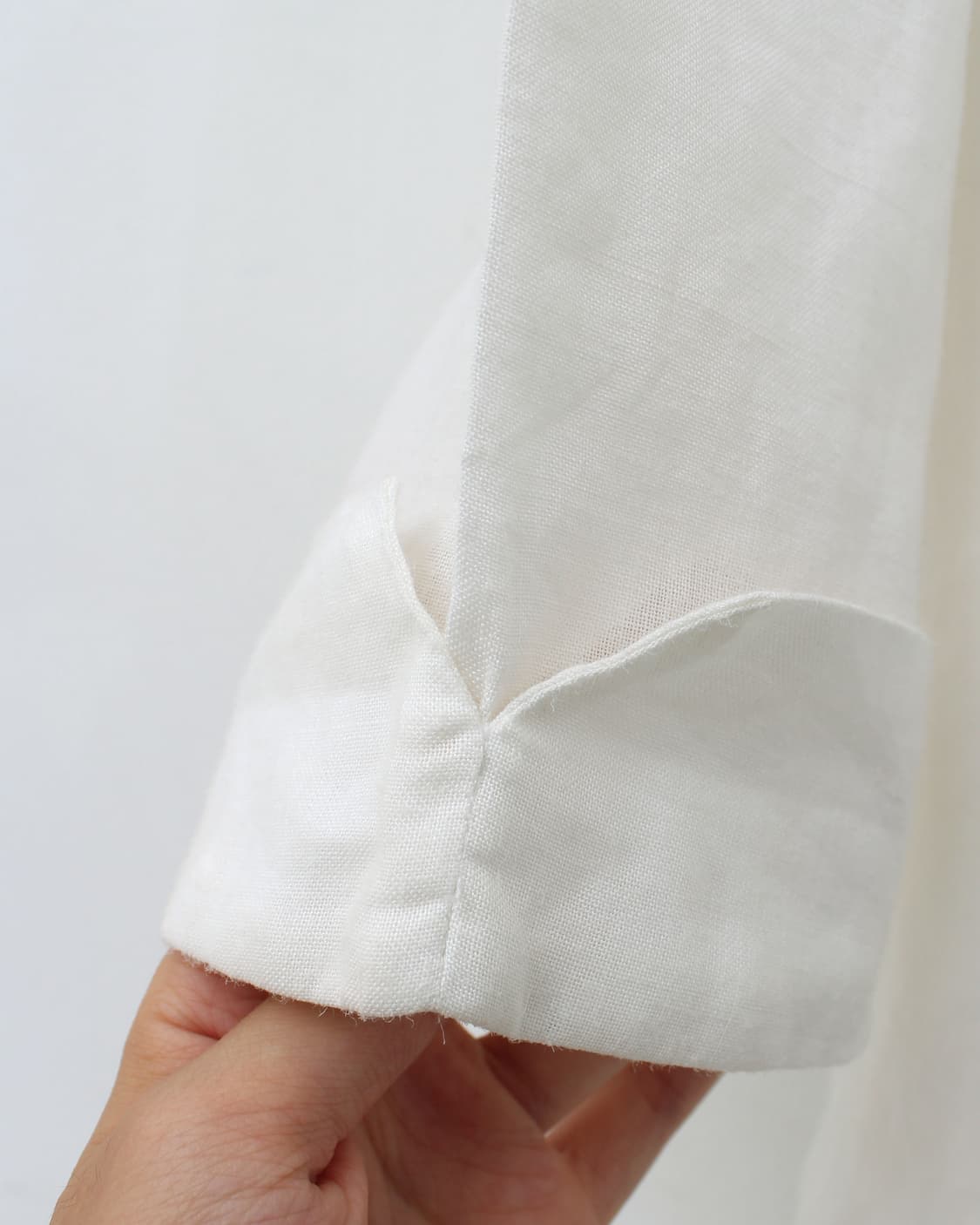 유럽 빈티지 라미 모시 플라워 자수 여름 화이트 셔츠 블라우스 상품이미지4