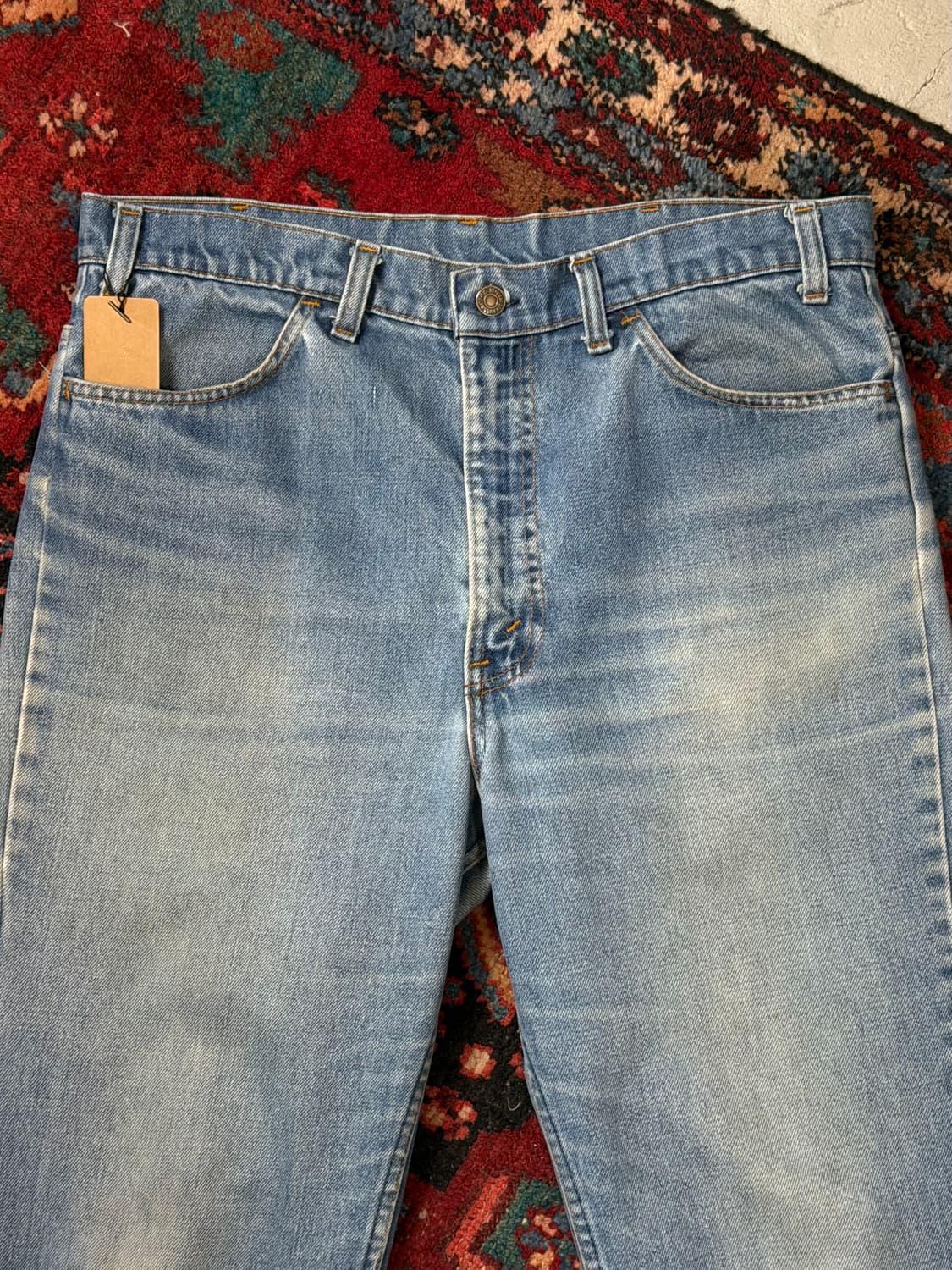 80's USA Made 빈티지 리바이스 646 벨바텀 부츠컷 오렌지탭 상품이미지6