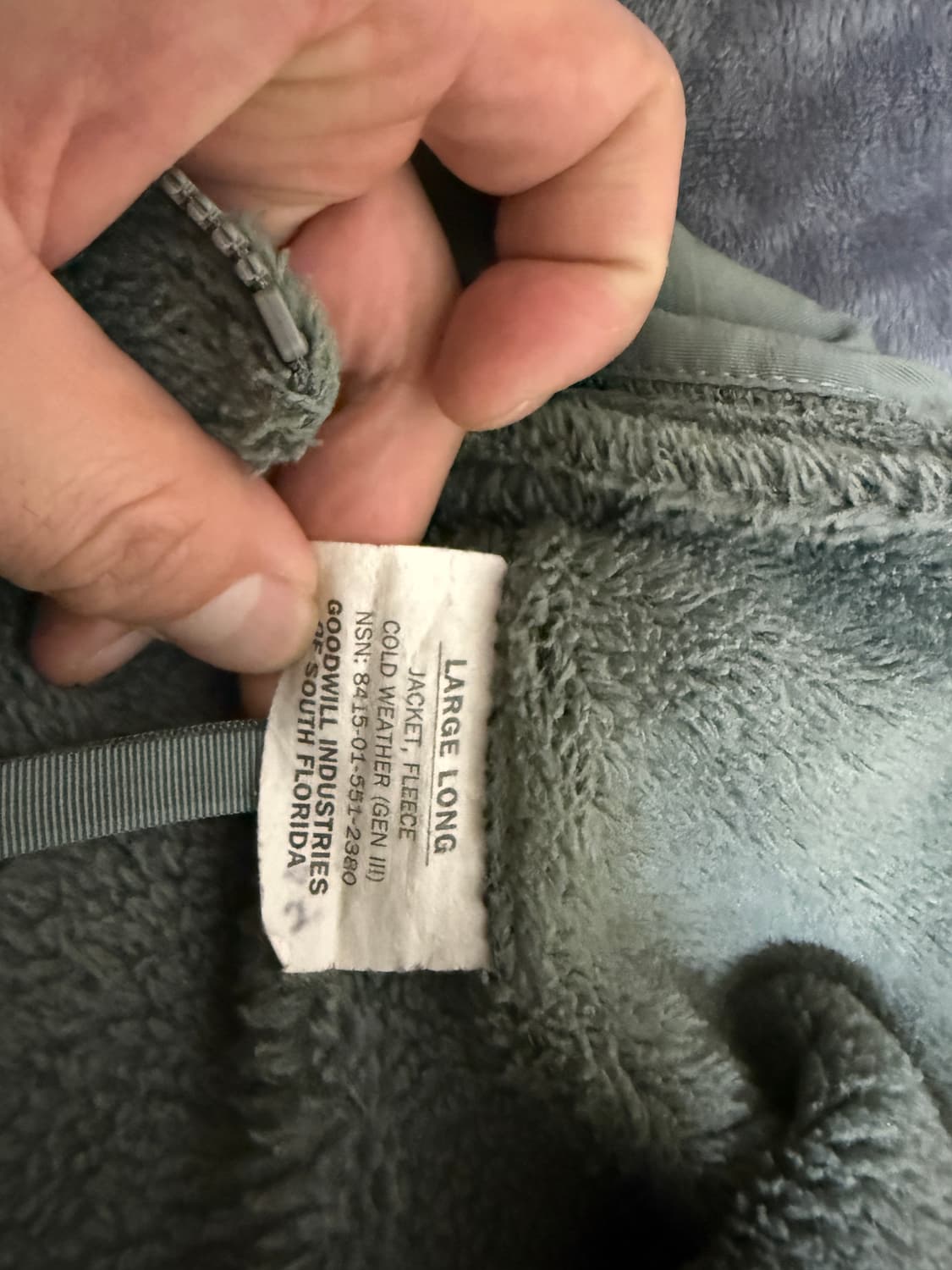 오리지널 미군 폴라텍 후리스 검정 카키팝니다 상품이미지7