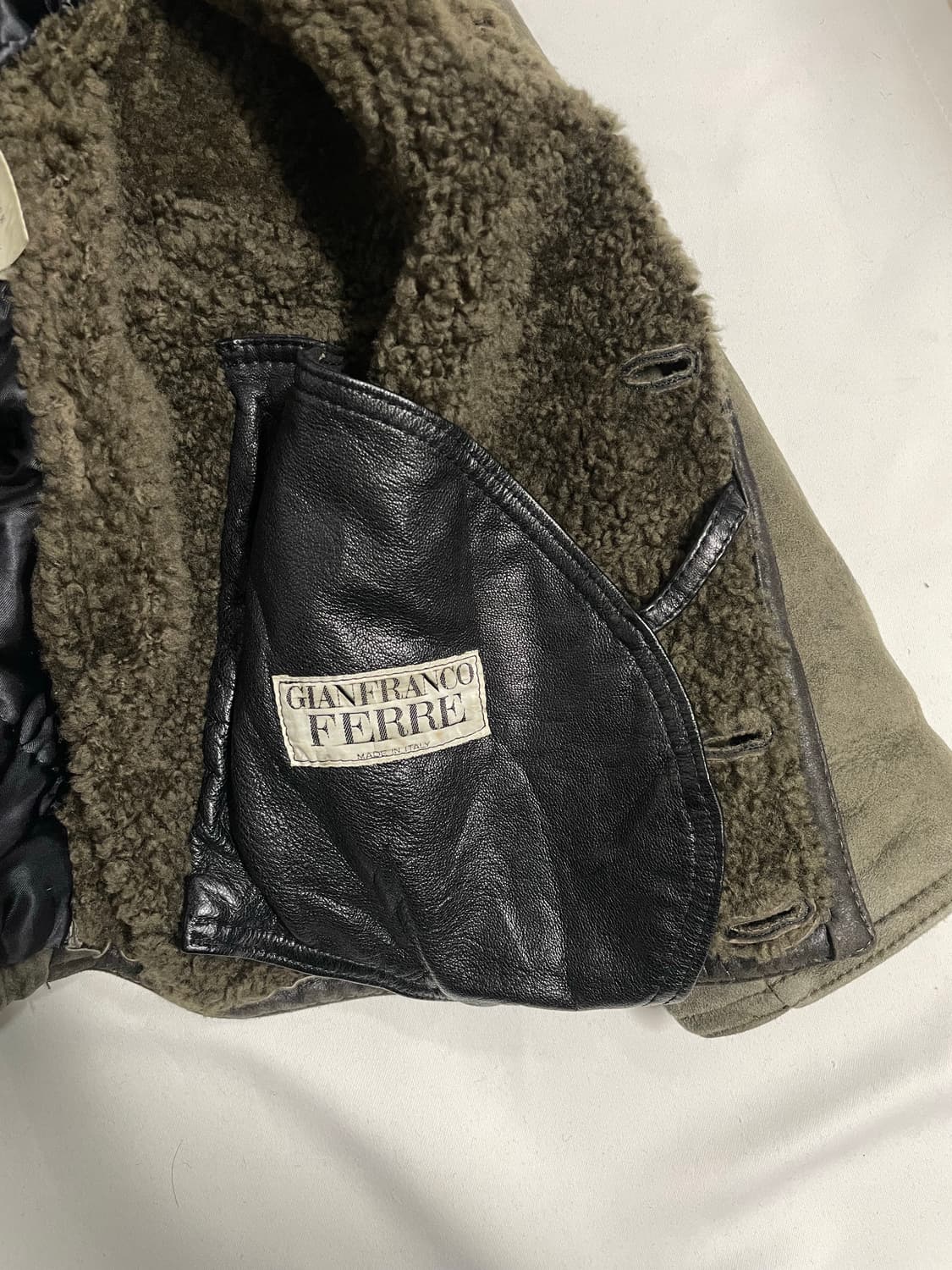 80‘s 지안프랑코 페레 램스킨 무스탕 상품이미지10