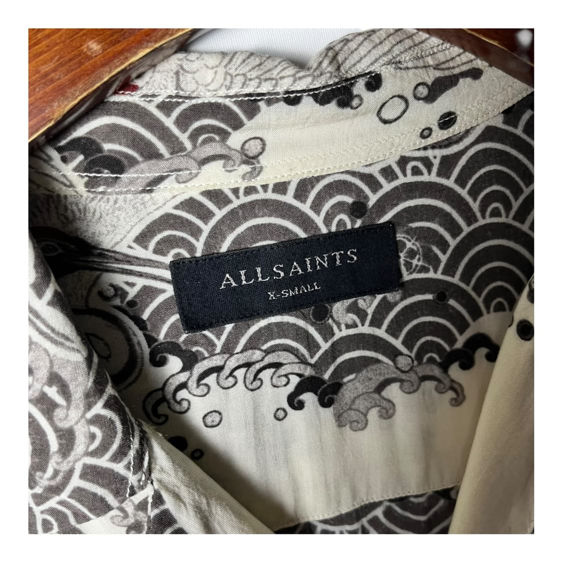 [All Saints] 올세인츠 오리엔탈 오픈카라 반팔셔츠 상품이미지5
