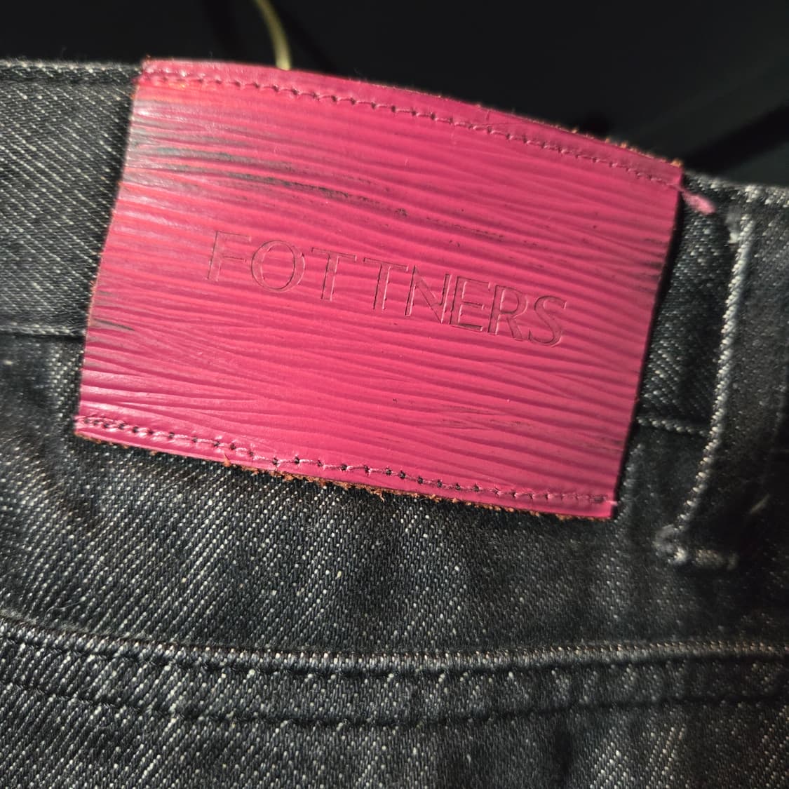 포트너스 투턱 와이드 블랙진 상품이미지6