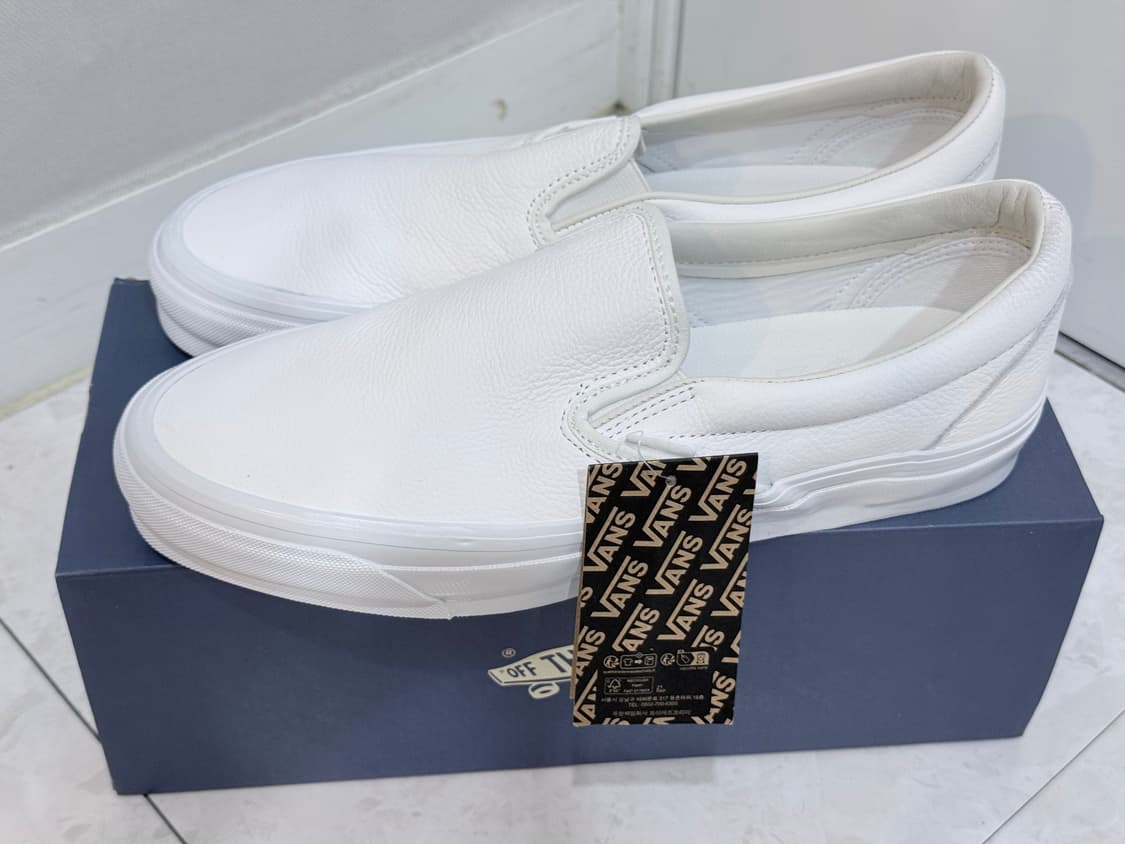 [285] 반스 슬립온 리이슈 98 레더 화이트 상품이미지1