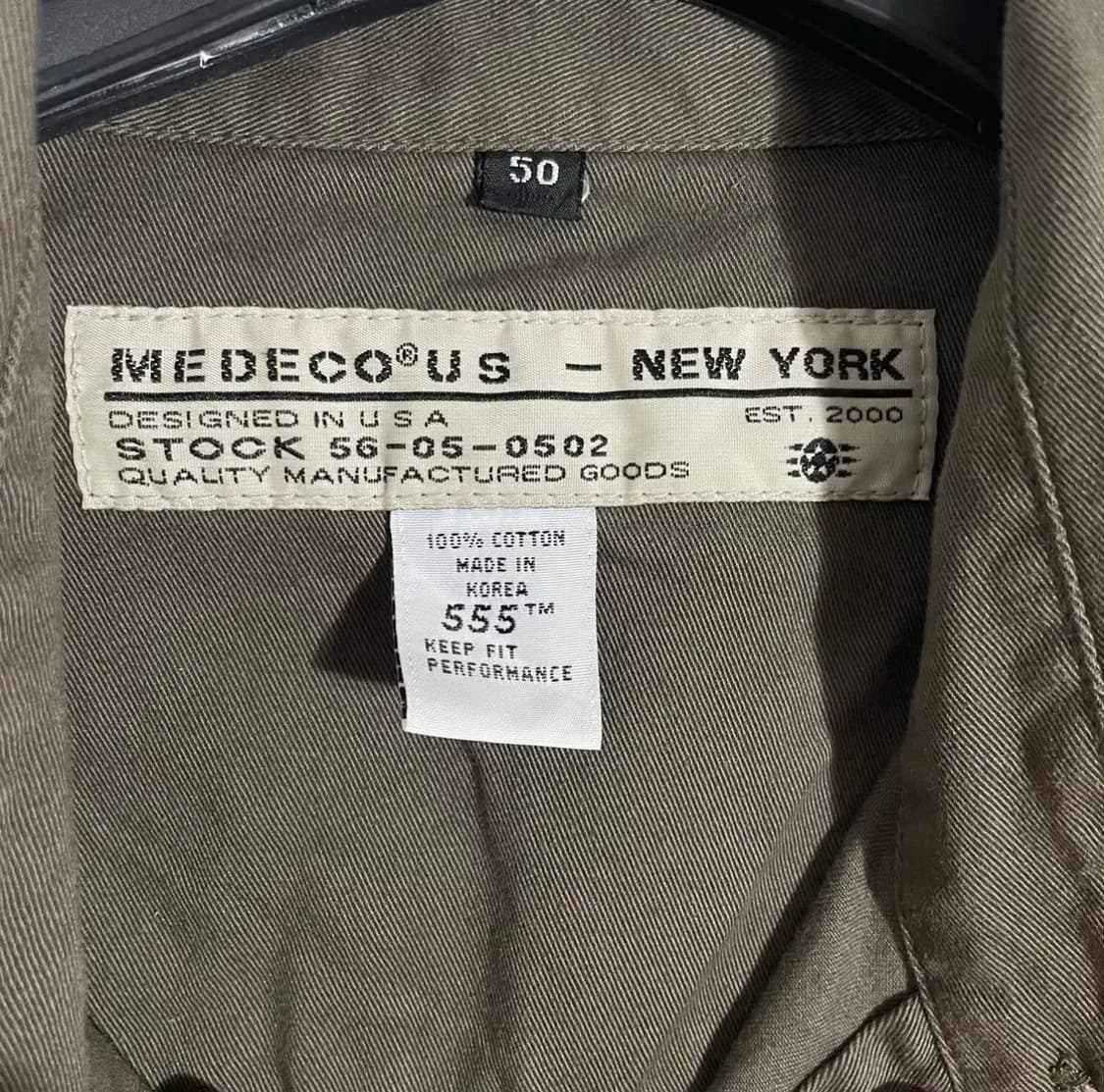 MEDECO US 야상 셔츠 카키(2XL) 상품이미지4