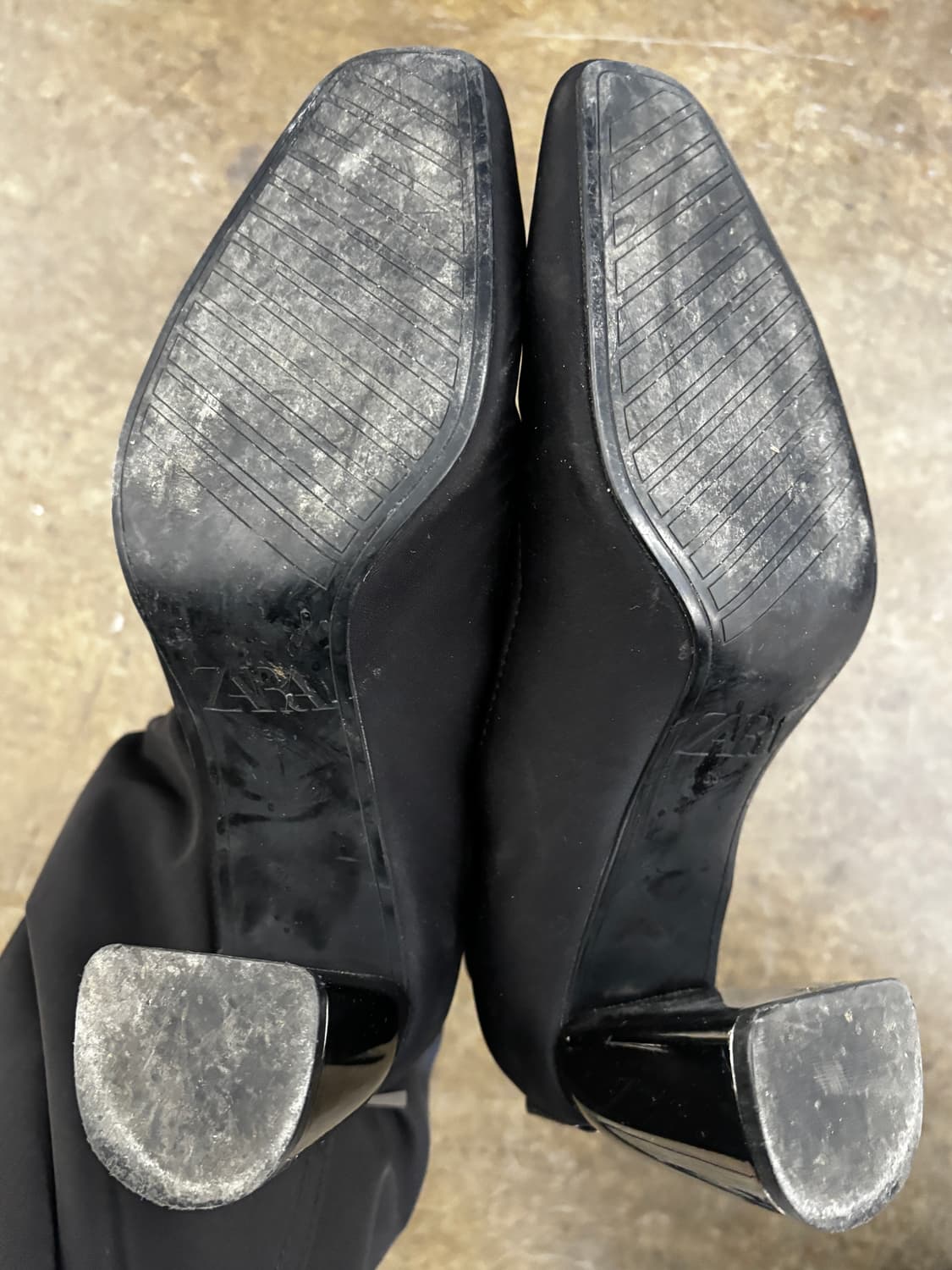 ZARA 블랙 앵클 부츠 삭스 부츠 240 상품이미지8