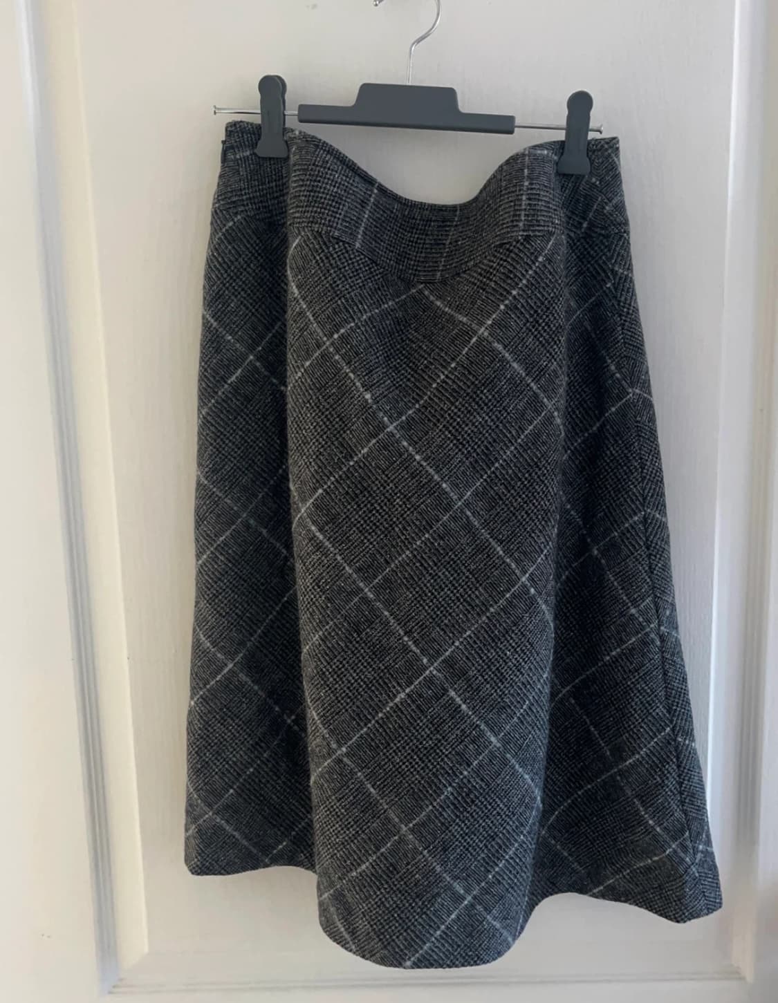 빈티지 체크 미디 스커트  상품이미지1