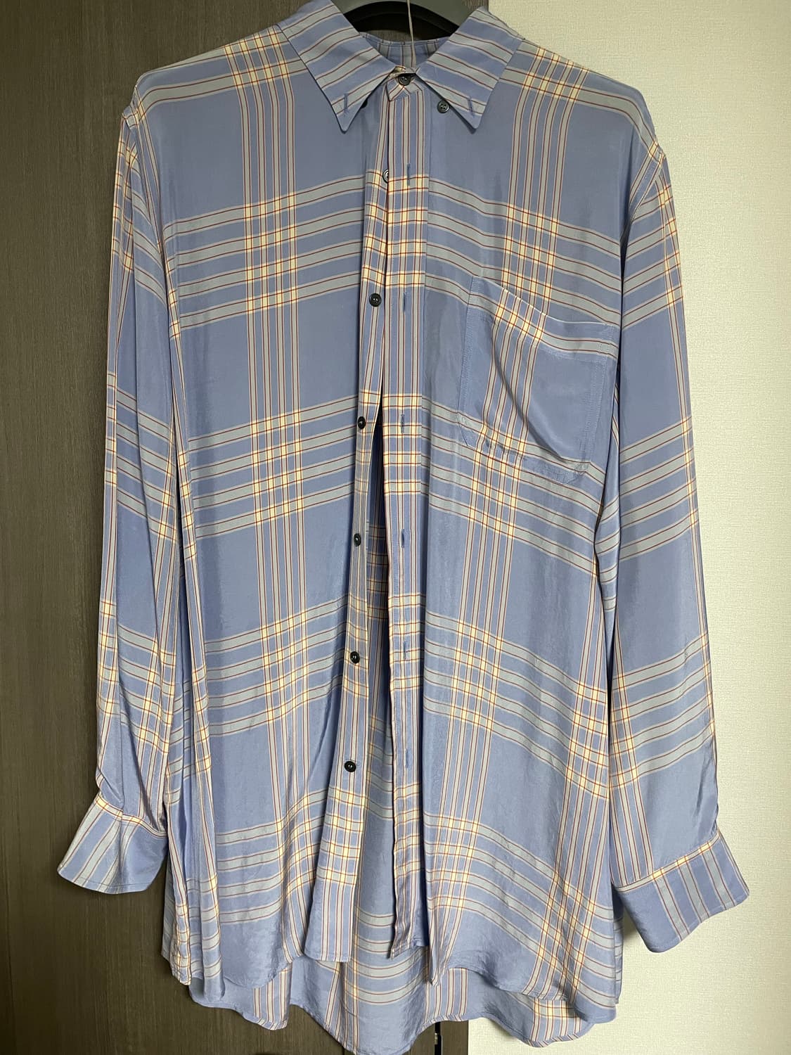 마르니 남성 오버핏 체크셔츠 상품이미지1