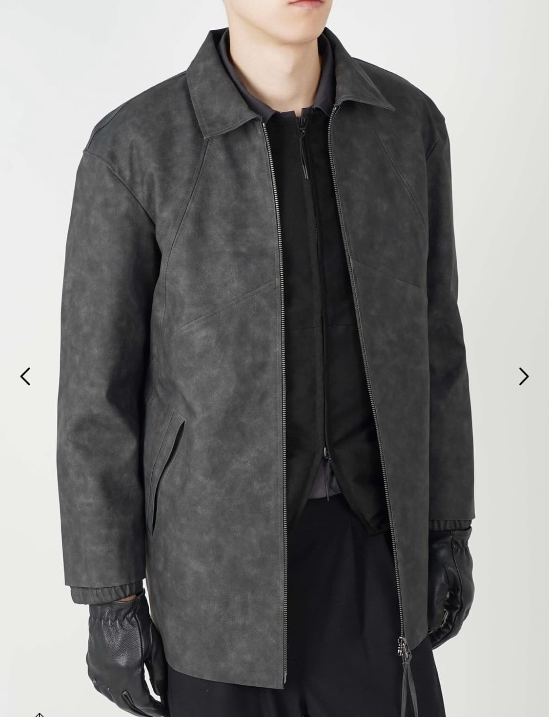 폼리쉬 가죽 아우터 상품이미지2