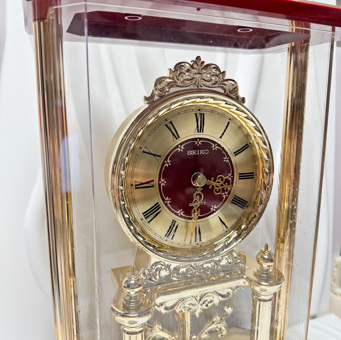 80's90's 세이코 빈티지 세이코 쿼츠 스켈레톤 탁상시계 상품이미지2