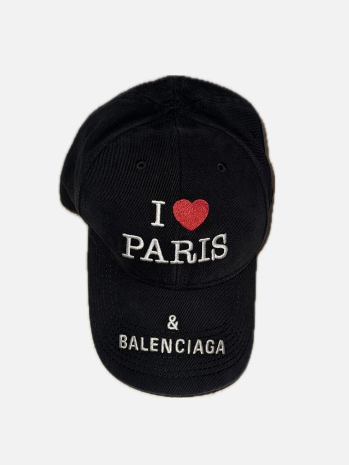 Balenciaga 아이 러브 파리 & 발렌시아가 캡 블랙 상품이미지1