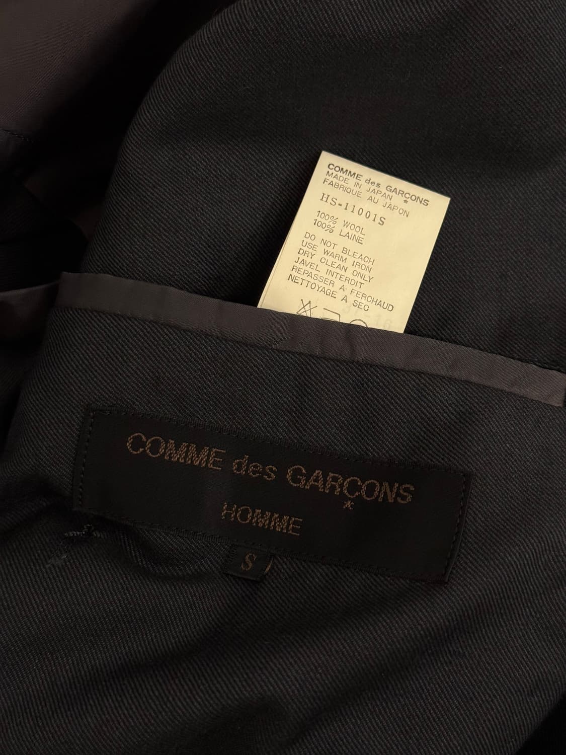 S) Comme des Garçons Homme Double-Breast 상품이미지8