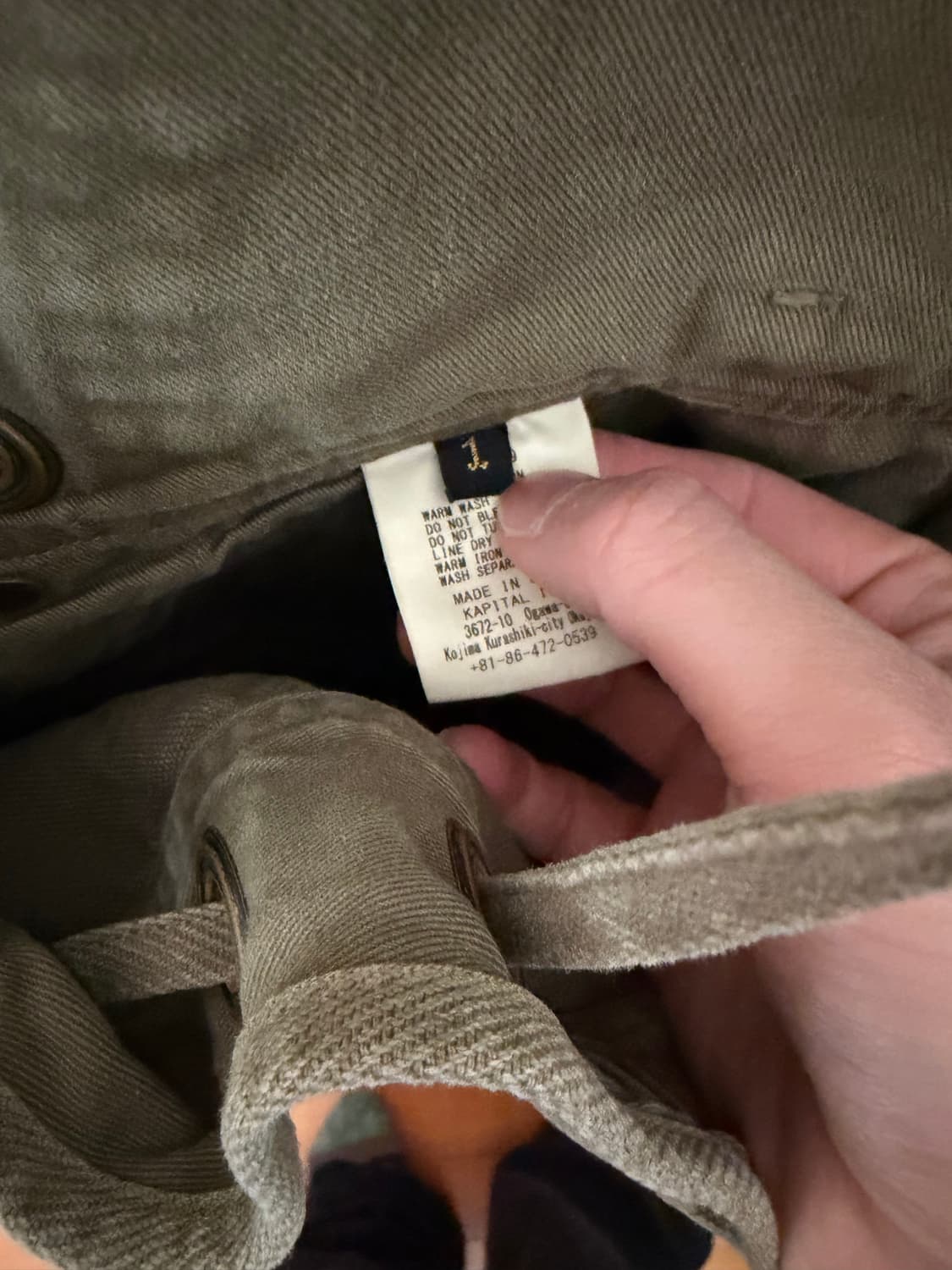 캐피탈 LIGHT CANVAS 멜빵 오버롤 팬츠 1사이즈 상품이미지5