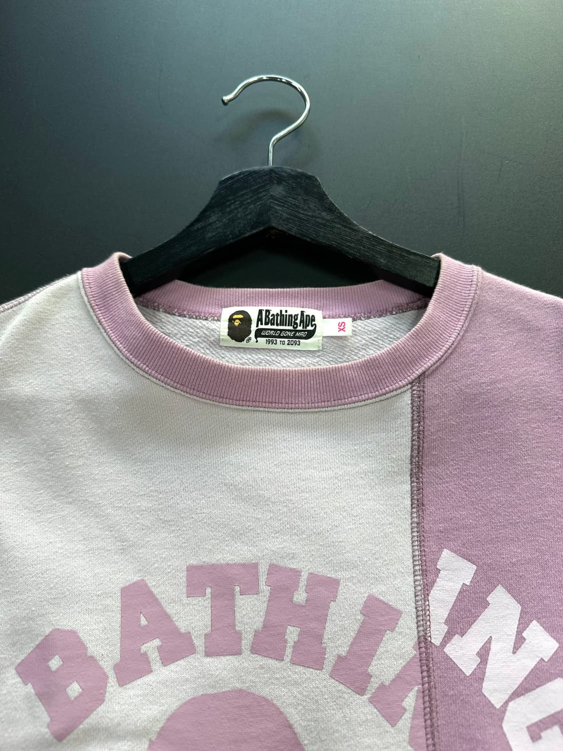 베이프 핑크사루 패치워크 데저트카모 맨투맨 상품이미지7