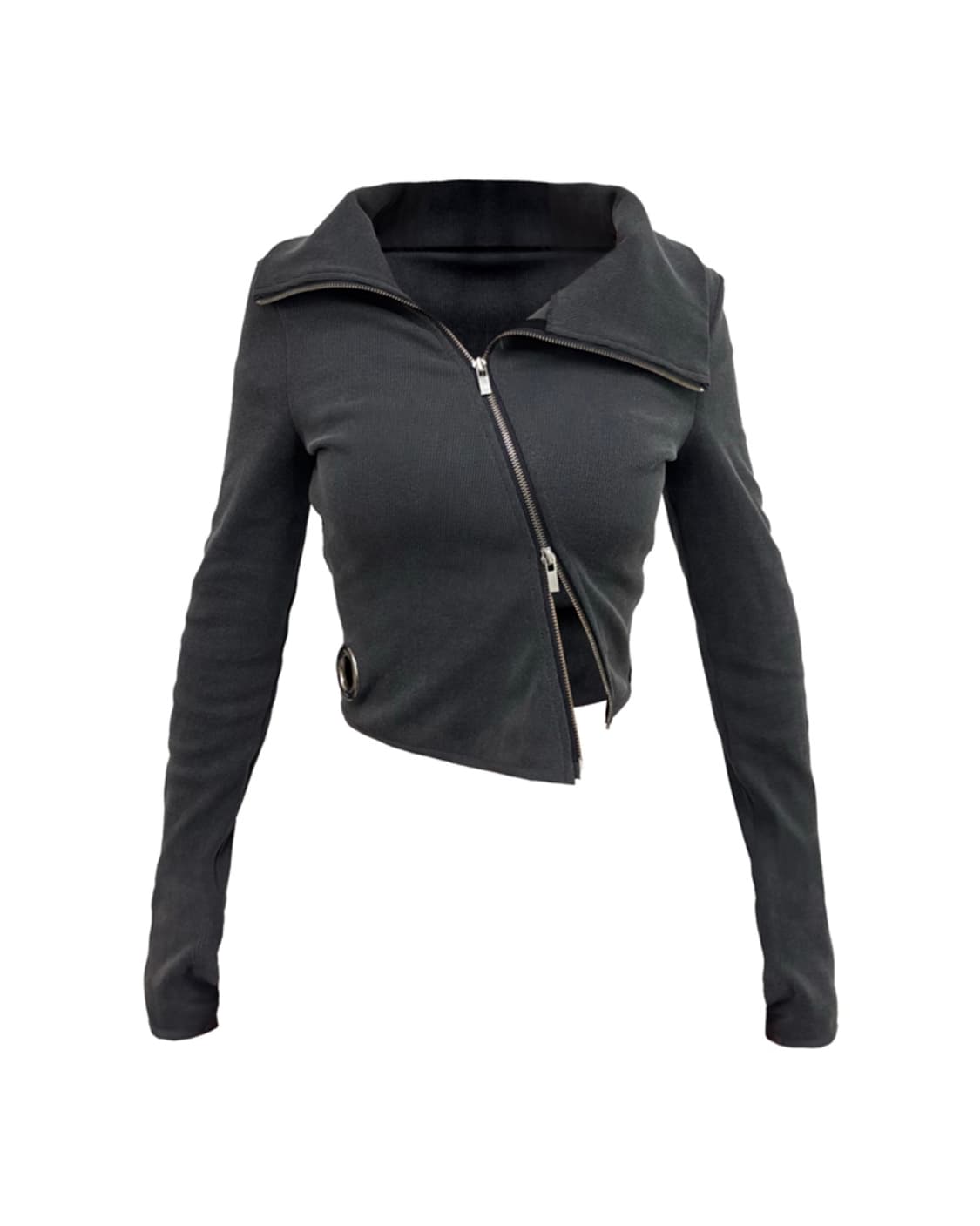 Kimyo unbal full zip top 키묘 언발 풀집 탑 상품이미지1