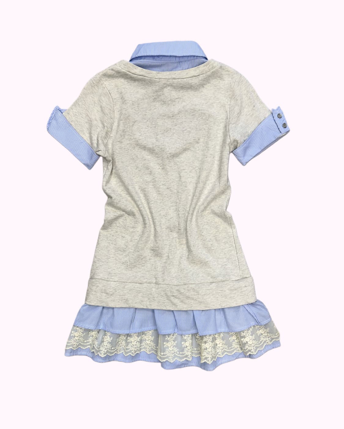 printing layered blouse dress 상품이미지4
