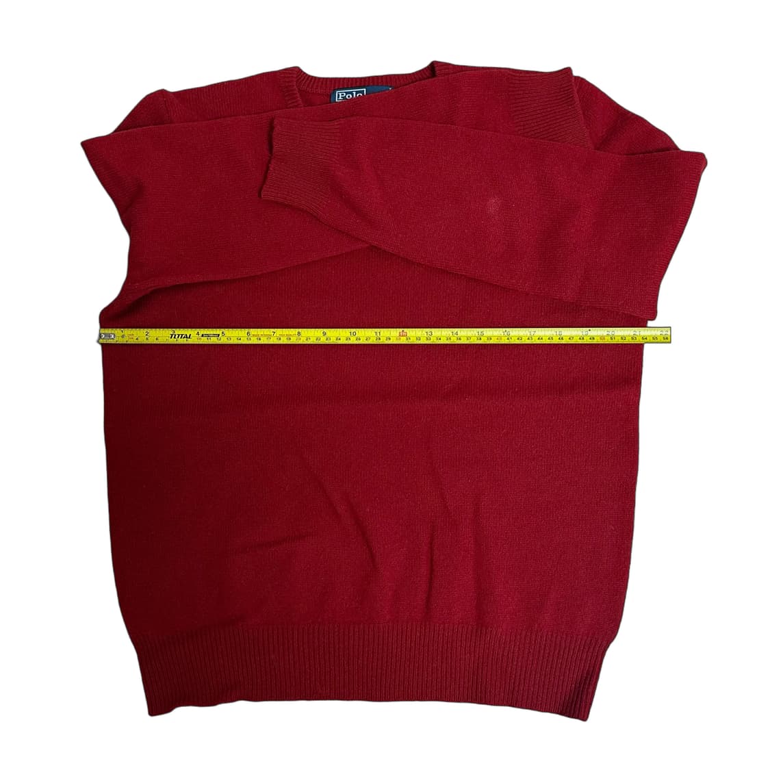 폴로 랄프로렌 레드 램스울 V넥 니트 상품이미지3