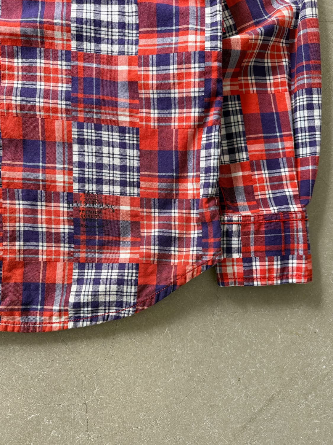 Levi's Patchwork Pattern Western Shirt 상품이미지4