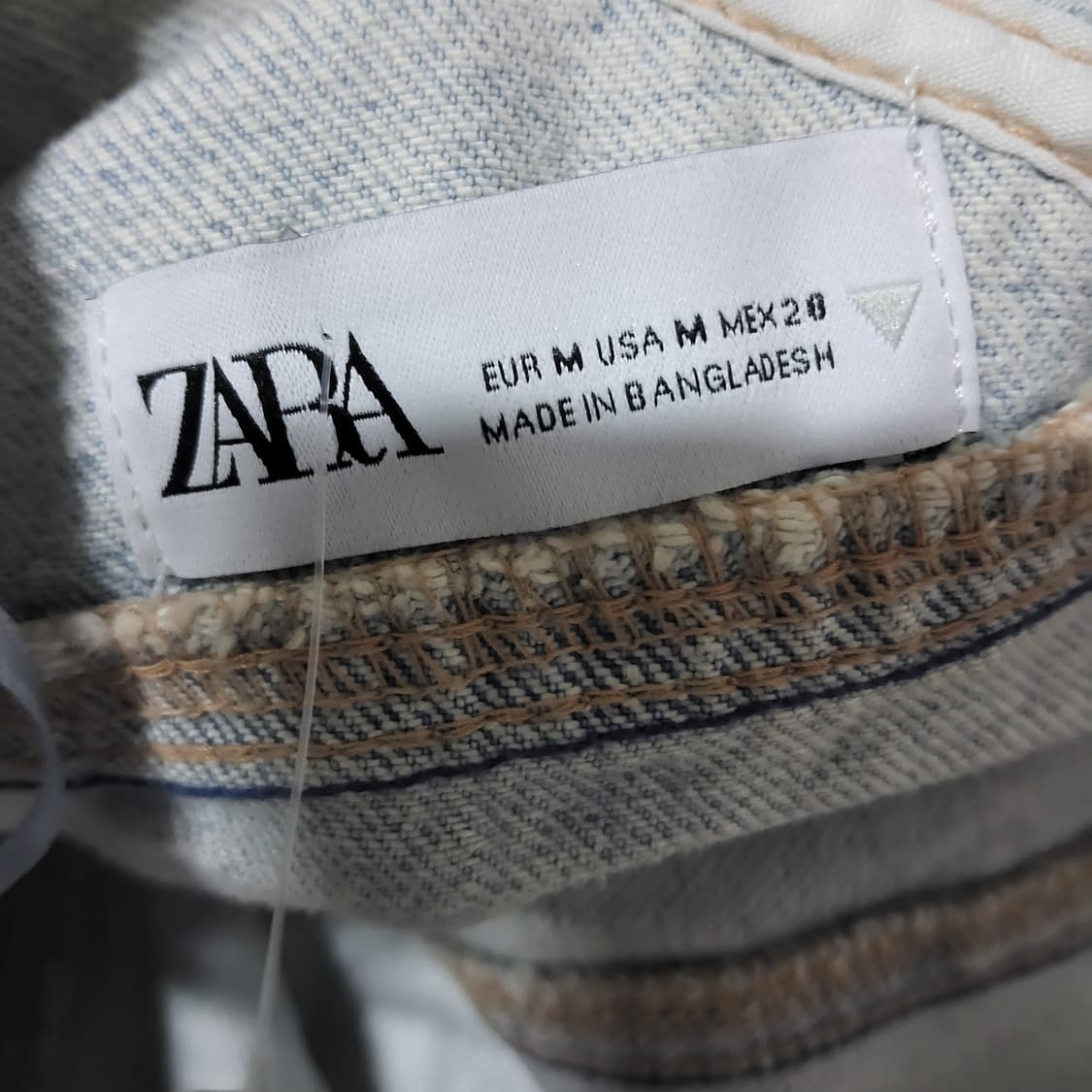 새상품 ZARA 자라 원숄더 비대칭 크롭 데님 탑 재킷 m 상품이미지4