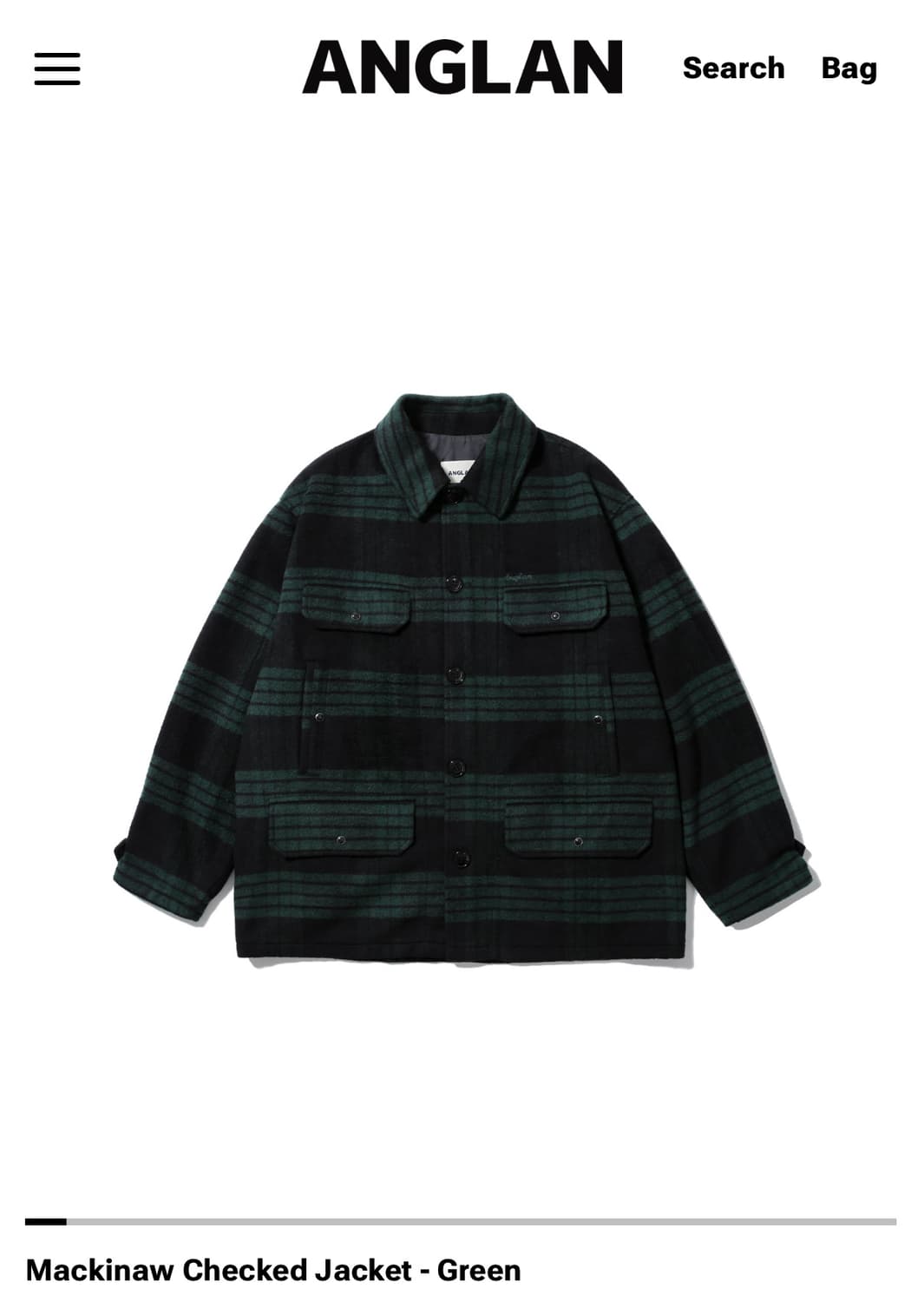 앵글런 mackinaw checked jacket 상품이미지1