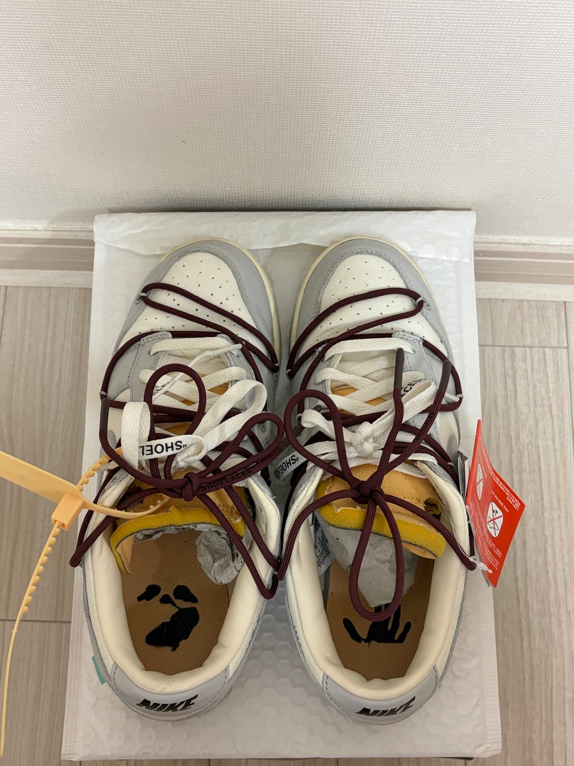 [265] 나이키 x 오프화이트 덩크 로우 더 50 - 로트 46 상품이미지5