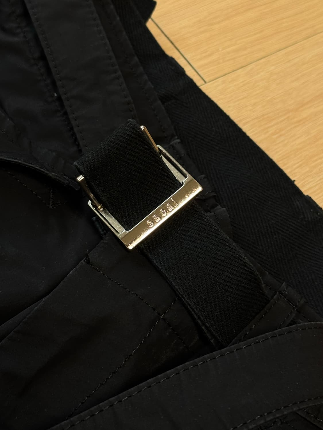 [4] 사카이 벨티드 카고 팬츠 블랙 상품이미지4