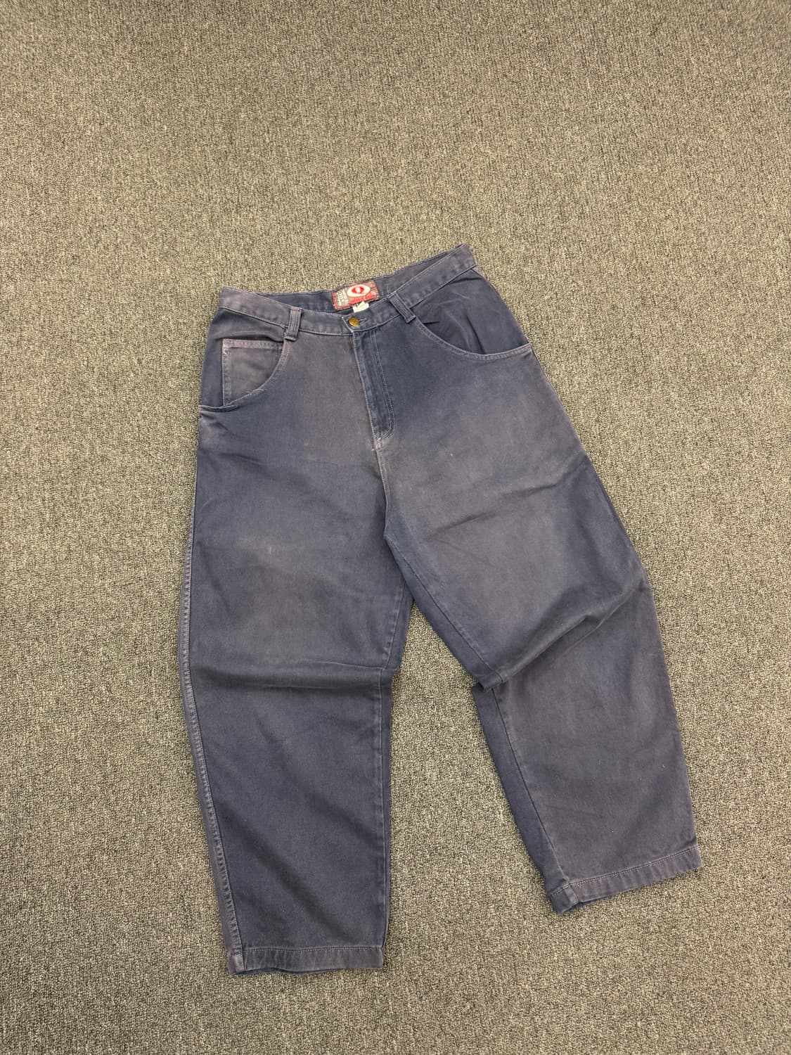 34)Ambient wear 빈티지 벌룬핏 네이비 코튼 팬츠 상품이미지1