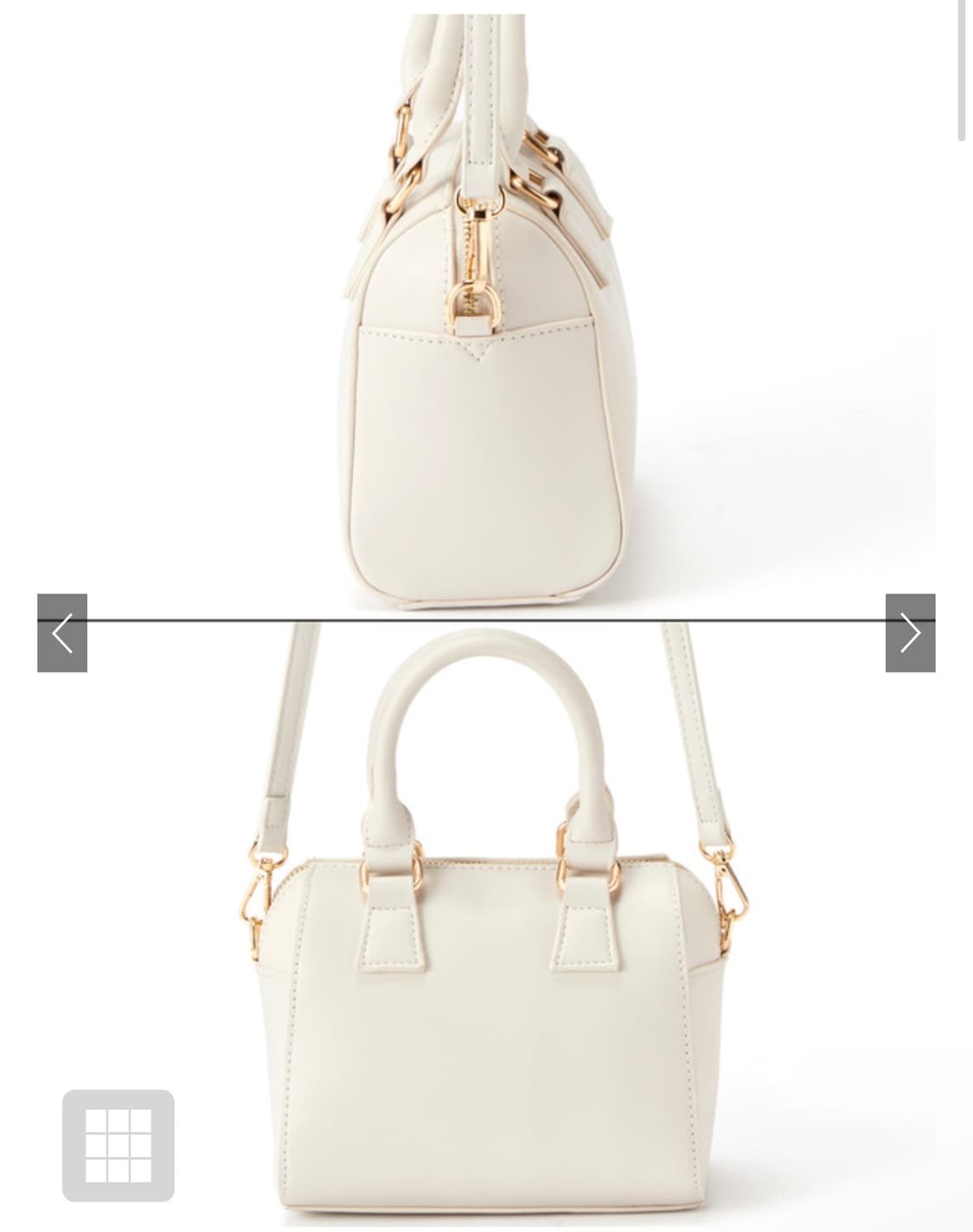 급처분|일본직구|GRL|2way 모노그램 보스턴백(아이보리색) 상품이미지2