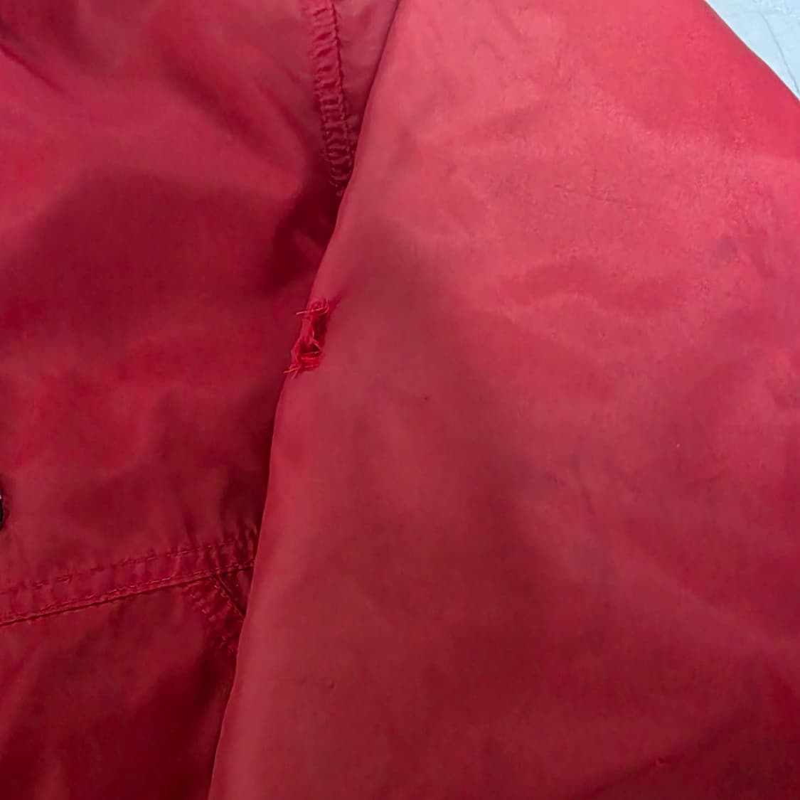 [L] 90s USA 파타고니아 신칠라 쉴드 레드/블루 자켓 트래쉬드 상품이미지4
