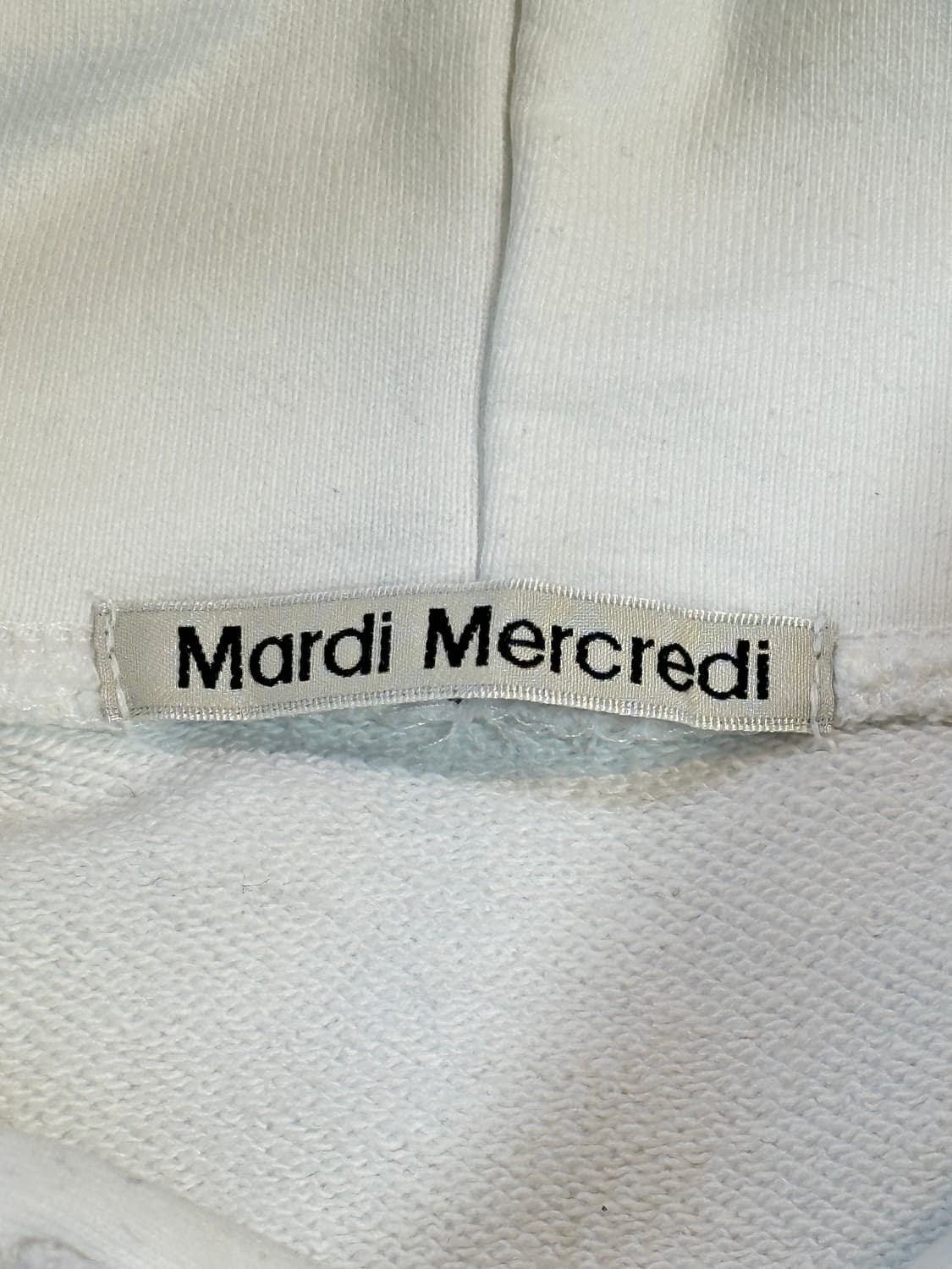 마르디 메크르디 MARCHE EMBLEM 후드티 화이트 상품이미지8