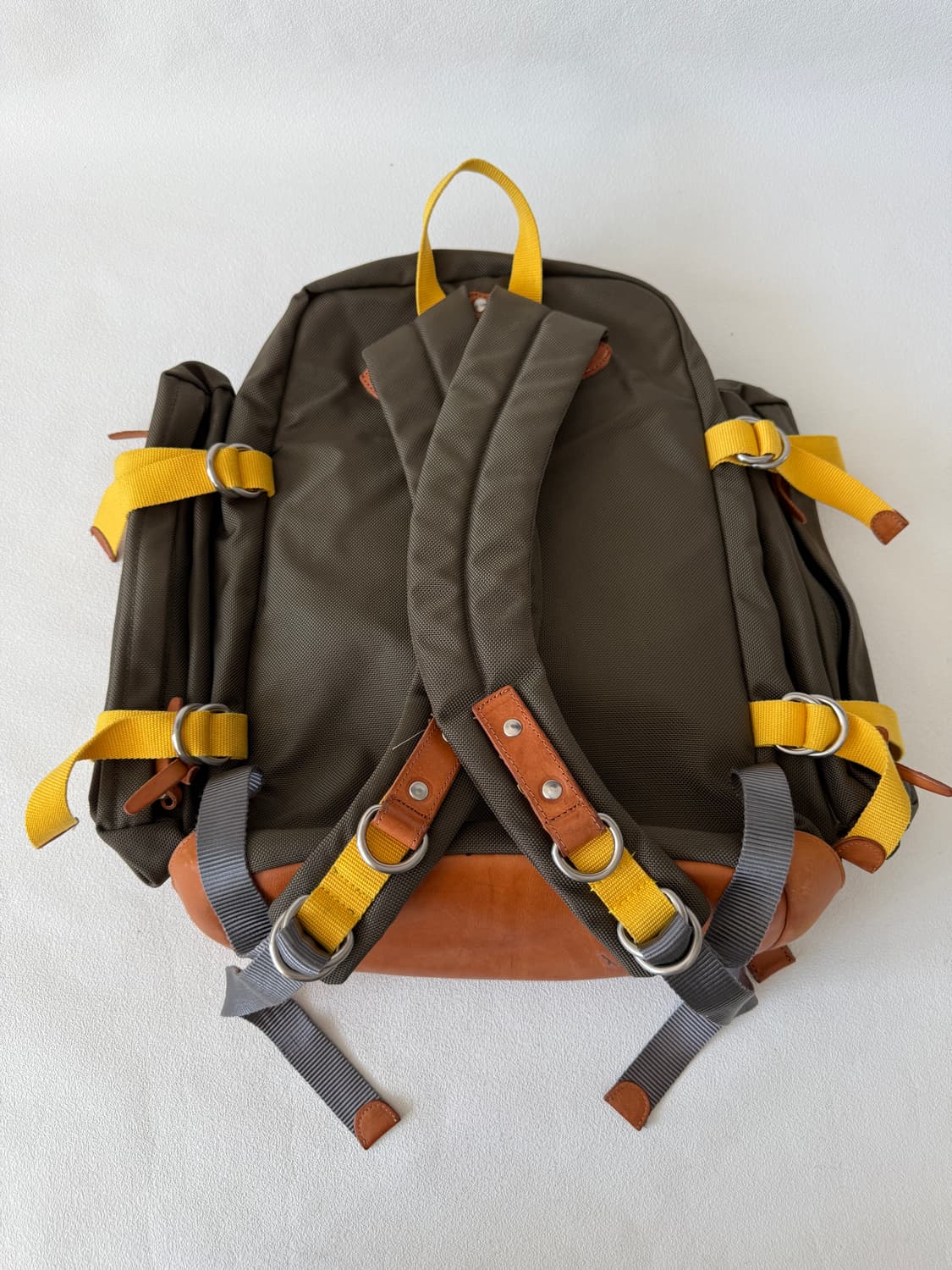 Pre owned 나일론&레더 백팩 상품이미지6