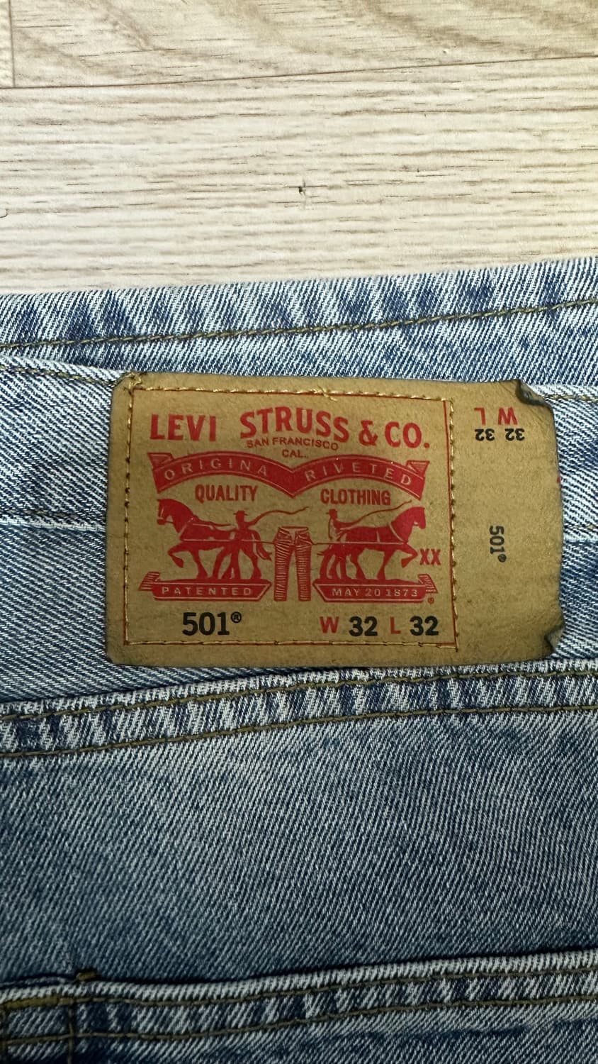리바이스 X 스투시 501 데님 32/32 상품이미지3