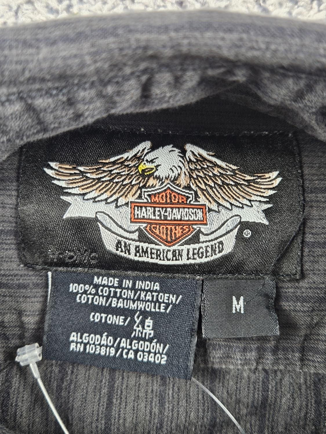 할리데이비슨 스트라이프 포켓 바이커 셔츠 ( M ) / 10715 상품이미지9