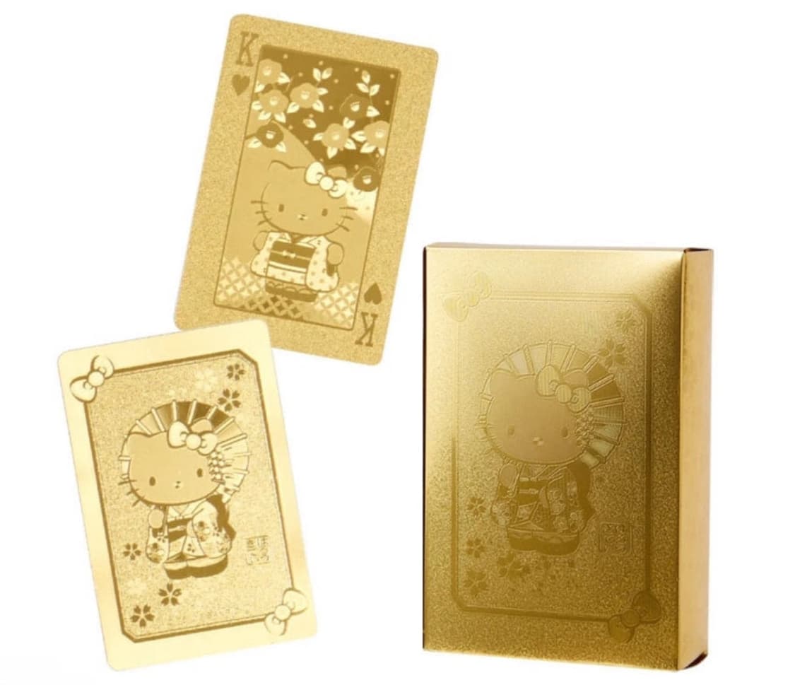 고전 헬로키티 골드  트럼프 카드 상품이미지1
