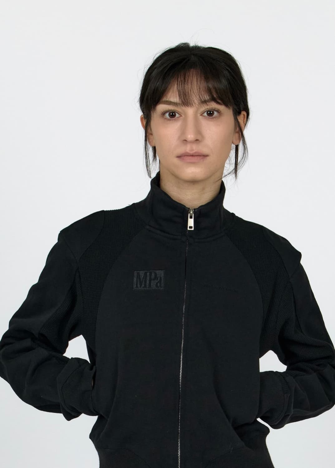 MPa CONTRAST ZIPPED JACKET WOMEN (BLACK) 상품이미지2