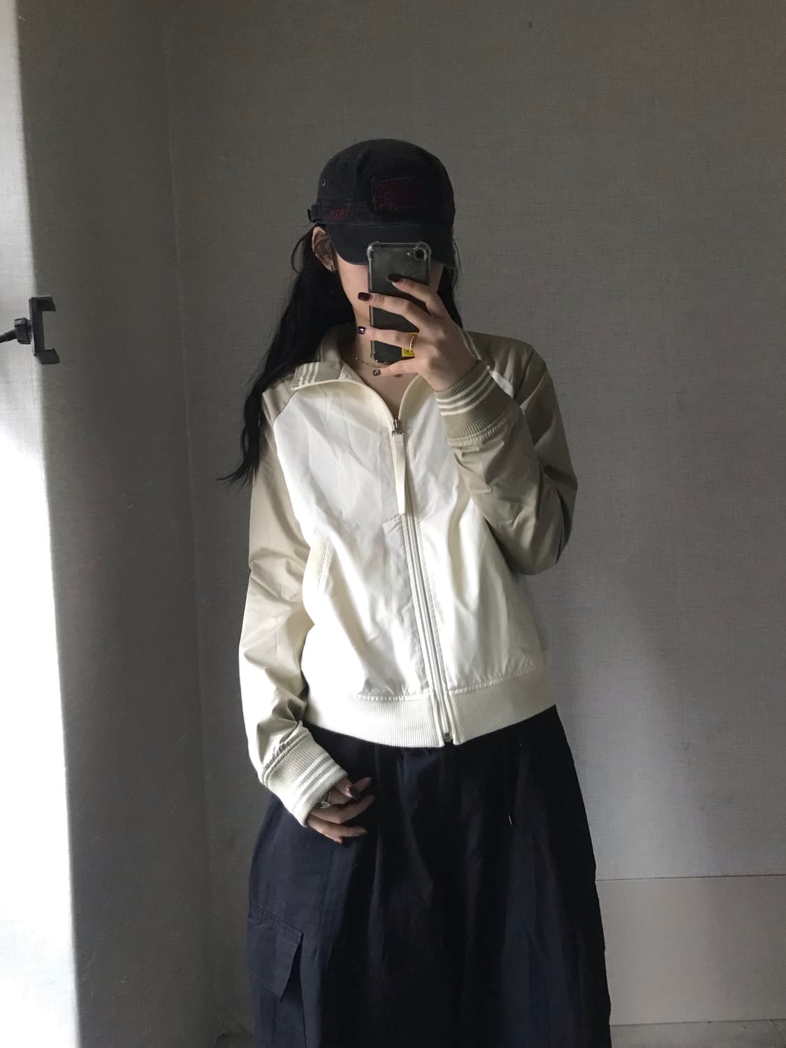 아디다스 카키 크림 나그랑 00s 바람막이 상품이미지4