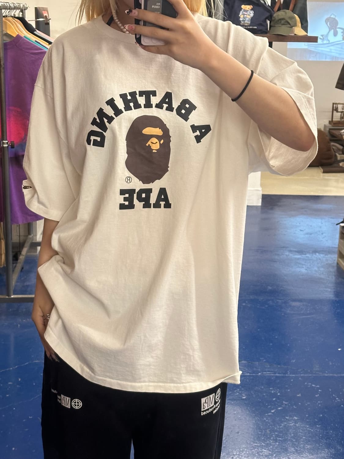 베이프 컬리지 반팔 상품이미지4