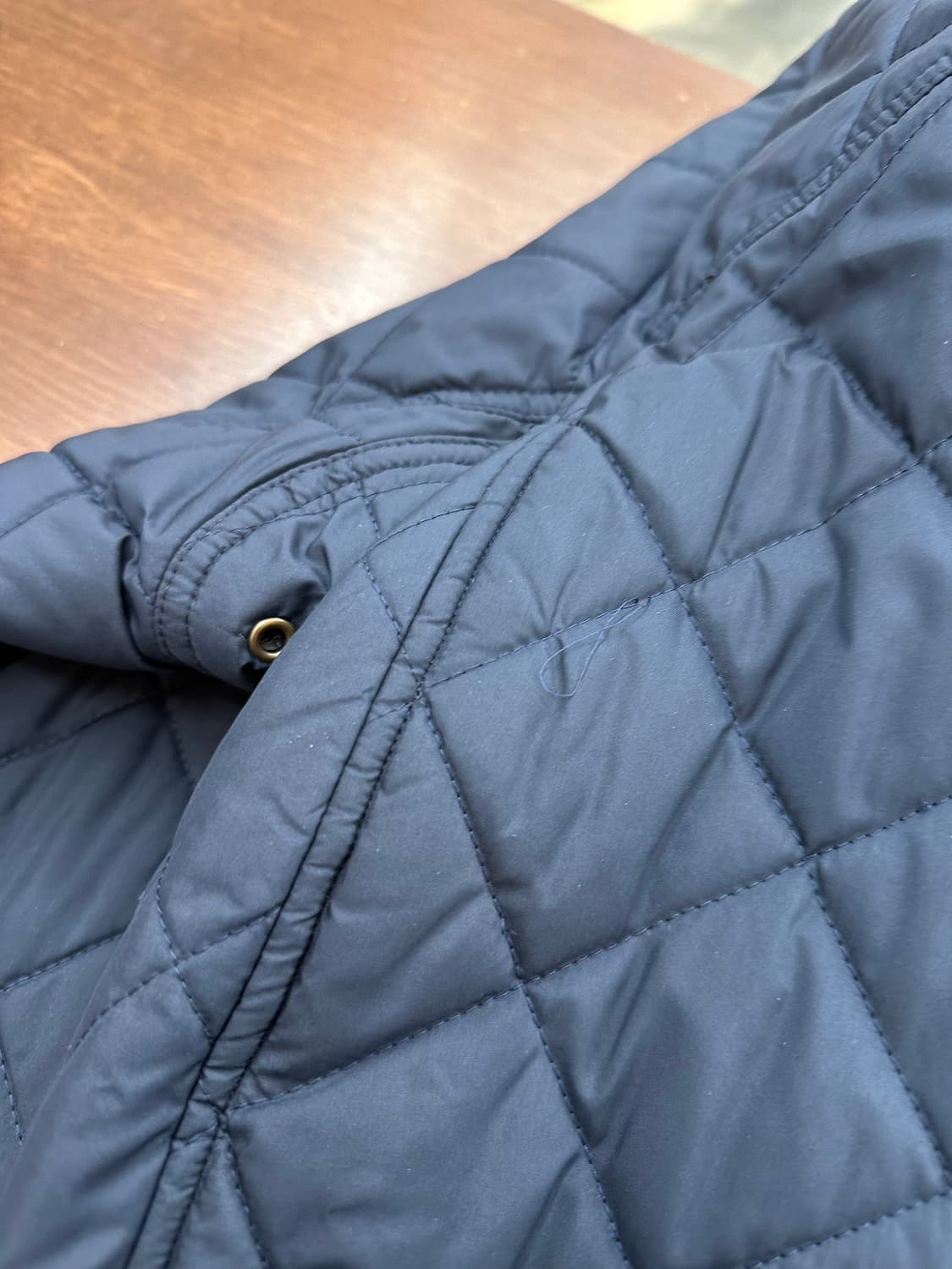 폴로 랄프로렌 캠튼 퀼팅 헌팅 자켓 코듀로이 스웨이드 타탄 체크 네이비 상품이미지9