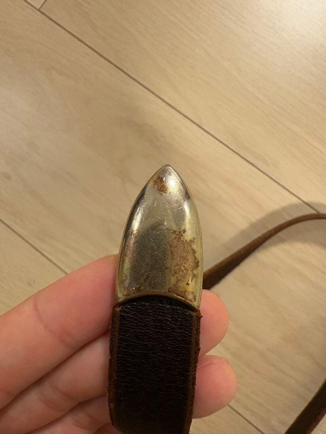 아워레가시 벨트 2cm 레더 브라운 상품이미지4