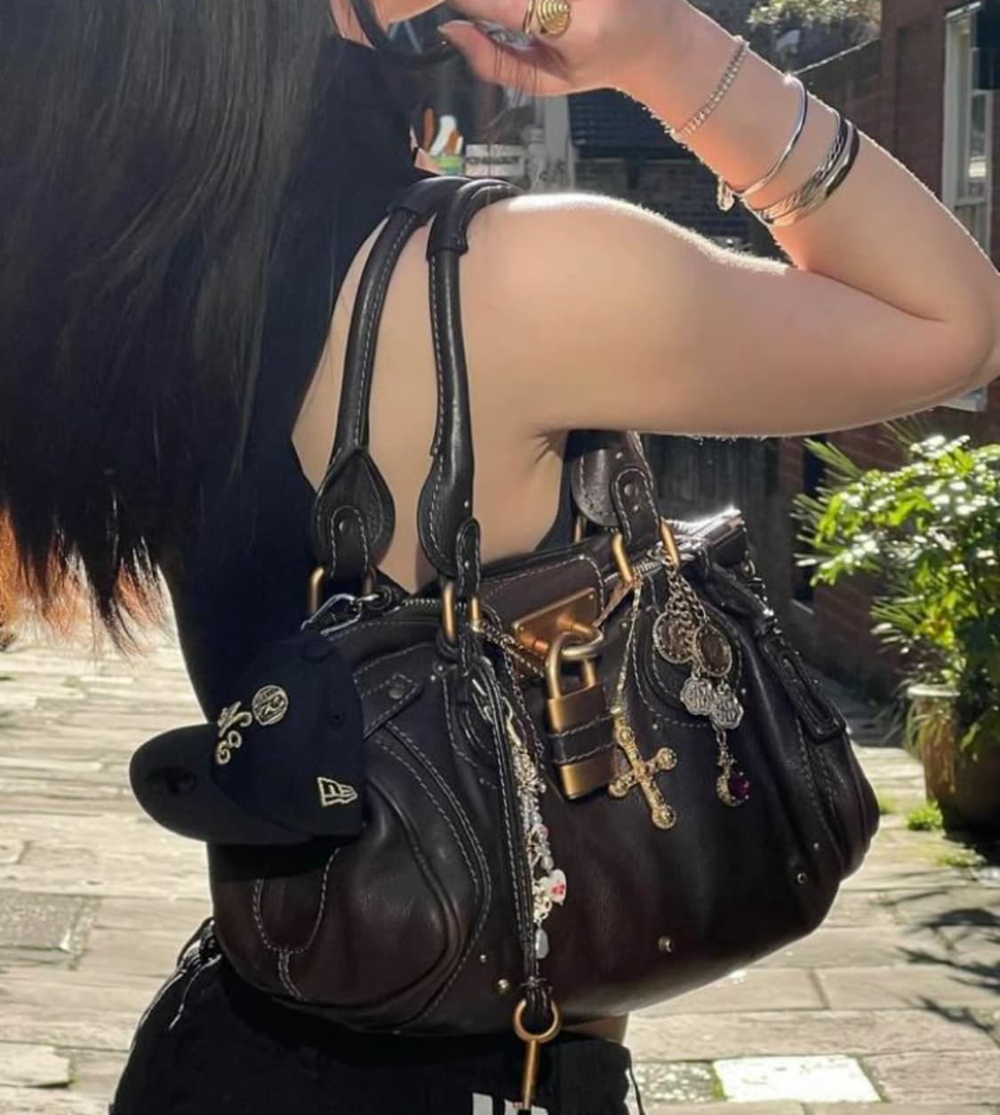 [A+ 정품] 끌로에 패딩턴백 블랙 금장 상품이미지9