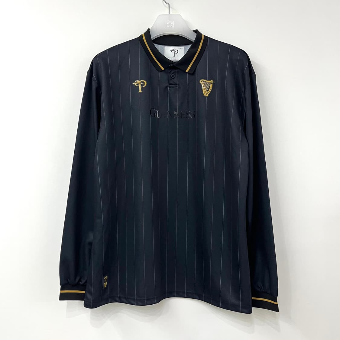 (새상품) 오버더피치 x 기네스 콜라보 블랙 긴팔 져지 상품이미지2