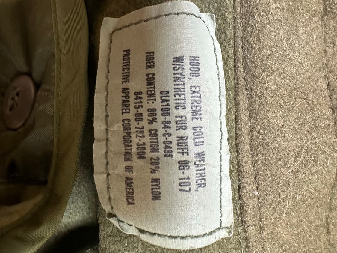 M65 Fishtail XS / 오리지널 (외피+내피+코요테 털 후드) 상품이미지6